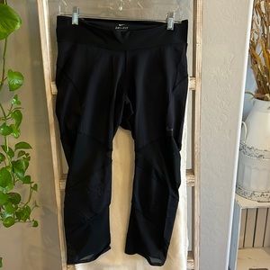 Black Nike Dri-fit Women’s Leggings with cutouts